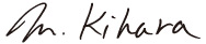 sign: Masahiro Kihara